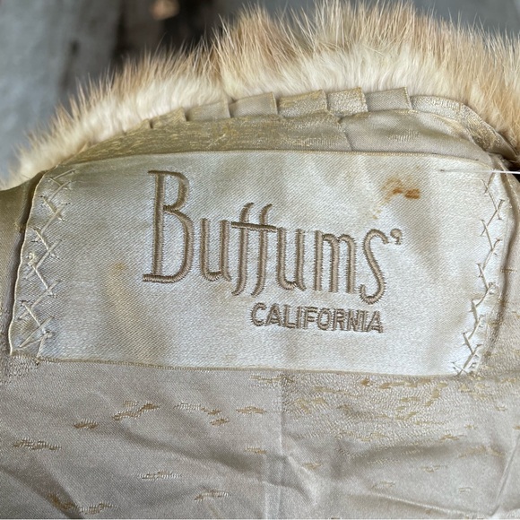 Vintage 50s Tan Mink Fur Stole Coat - Picture 8 of 8